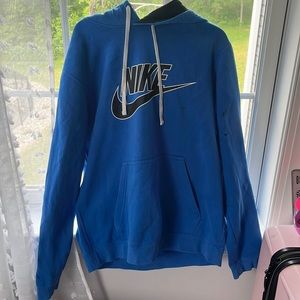 Blue Nike Hoodie, size medium